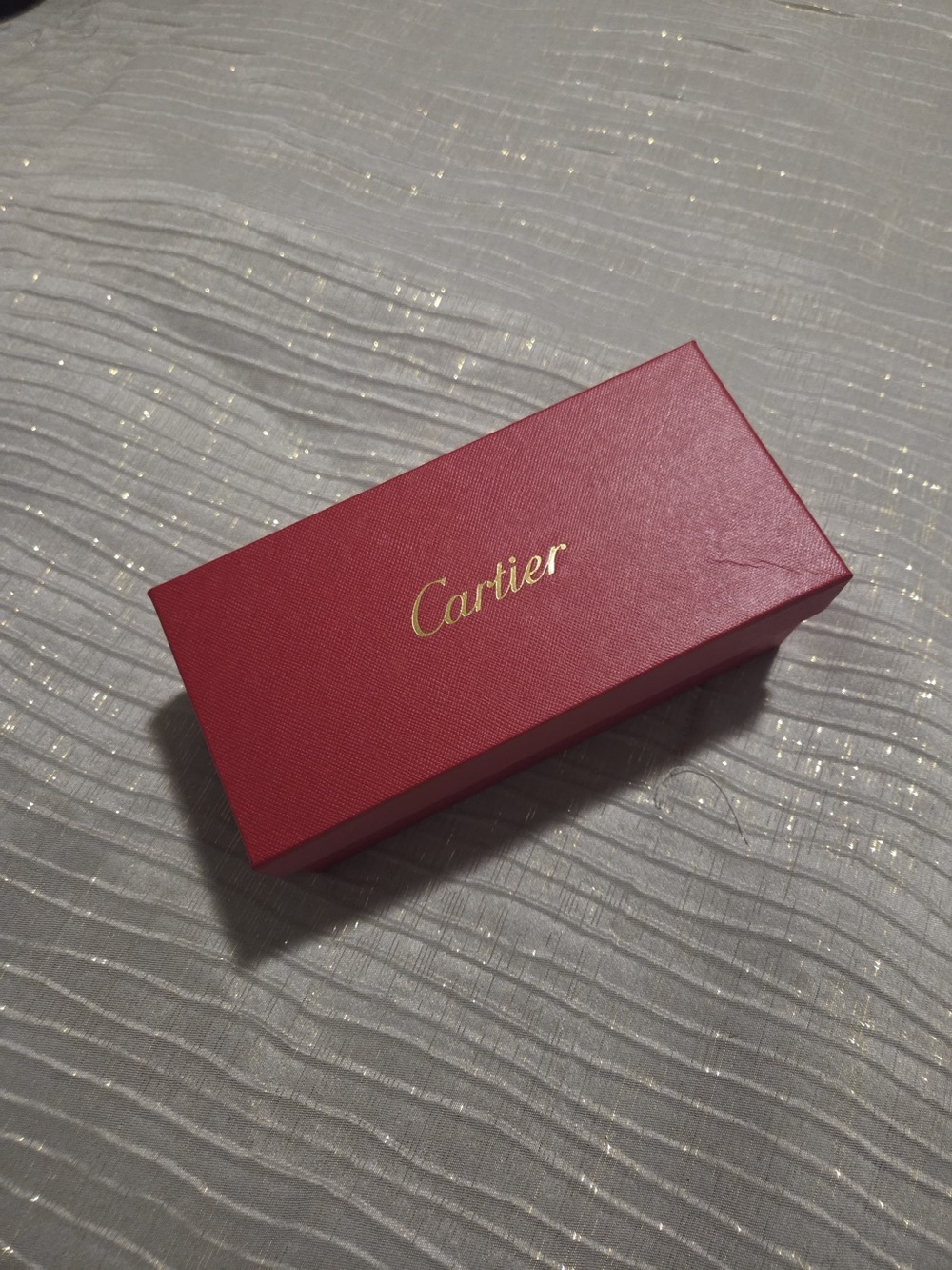 Cartier  Rimless Sunglasses in Burgundy with Gold Accents - Picture 5 of 5